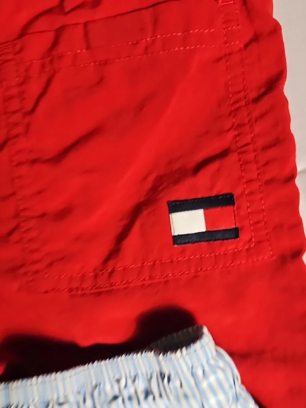 Tommy Hilfiger Red, Navy & White Boy Hybrid Shorts
